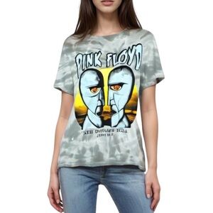 PINK FLOYD The Division Bell Tour Modern Graphic Tie Dye Concert Boho T Shirt